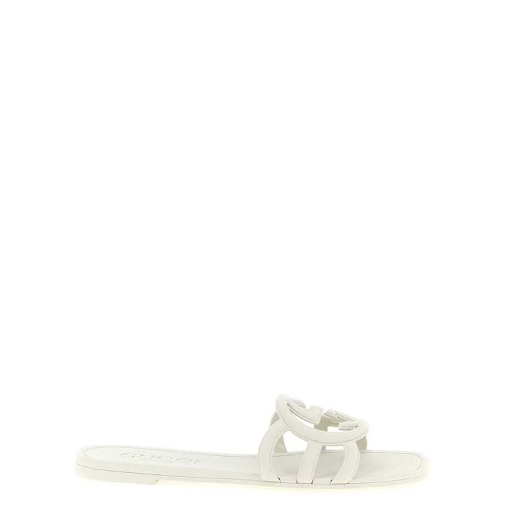 Gucci Women 'Incrocio Gg' Sandals - 'Gucci Lido' Line